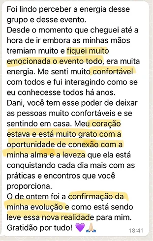 Depoimento de participante do Congresso das Virtudes