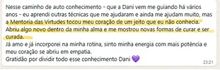 Depoimento de participante do Congresso das Virtudes