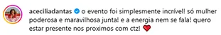Depoimento de participante do Congresso das Virtudes